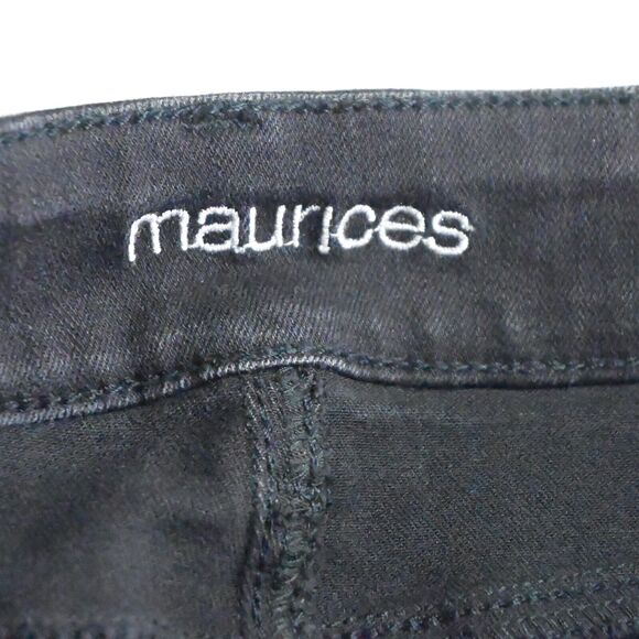 Lot 2 Maurices Small Skinny Dark Black Stretch Denim Jeans - Picture 7 of 9